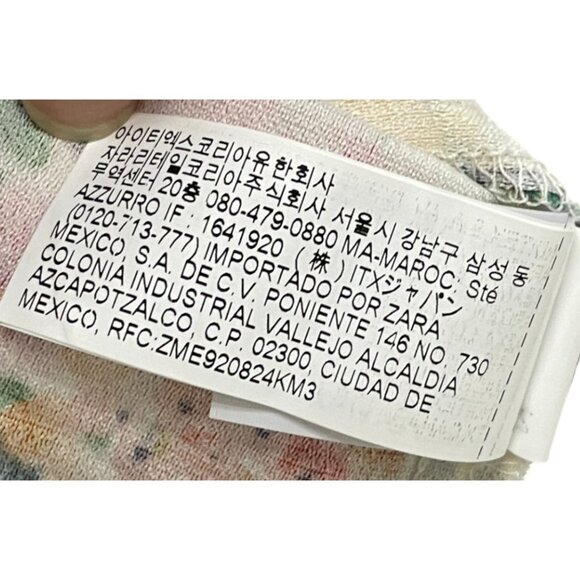 Zara Womens Midi Skirt Layered M Medium Multicolor Floral Pleated 3787/348 NWT - Picture 9 of 15